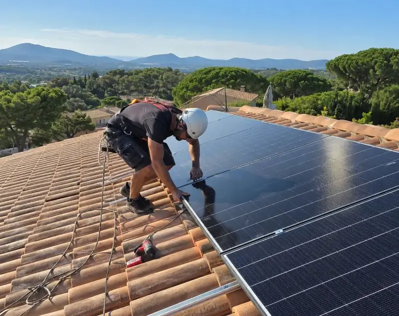 Installateur panneaux solaires Barjac — pose photovoltaïque sur toiture