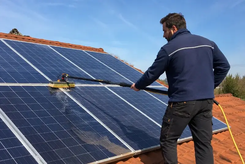 Nettoyage et entretien de panneaux solaires à Barjac